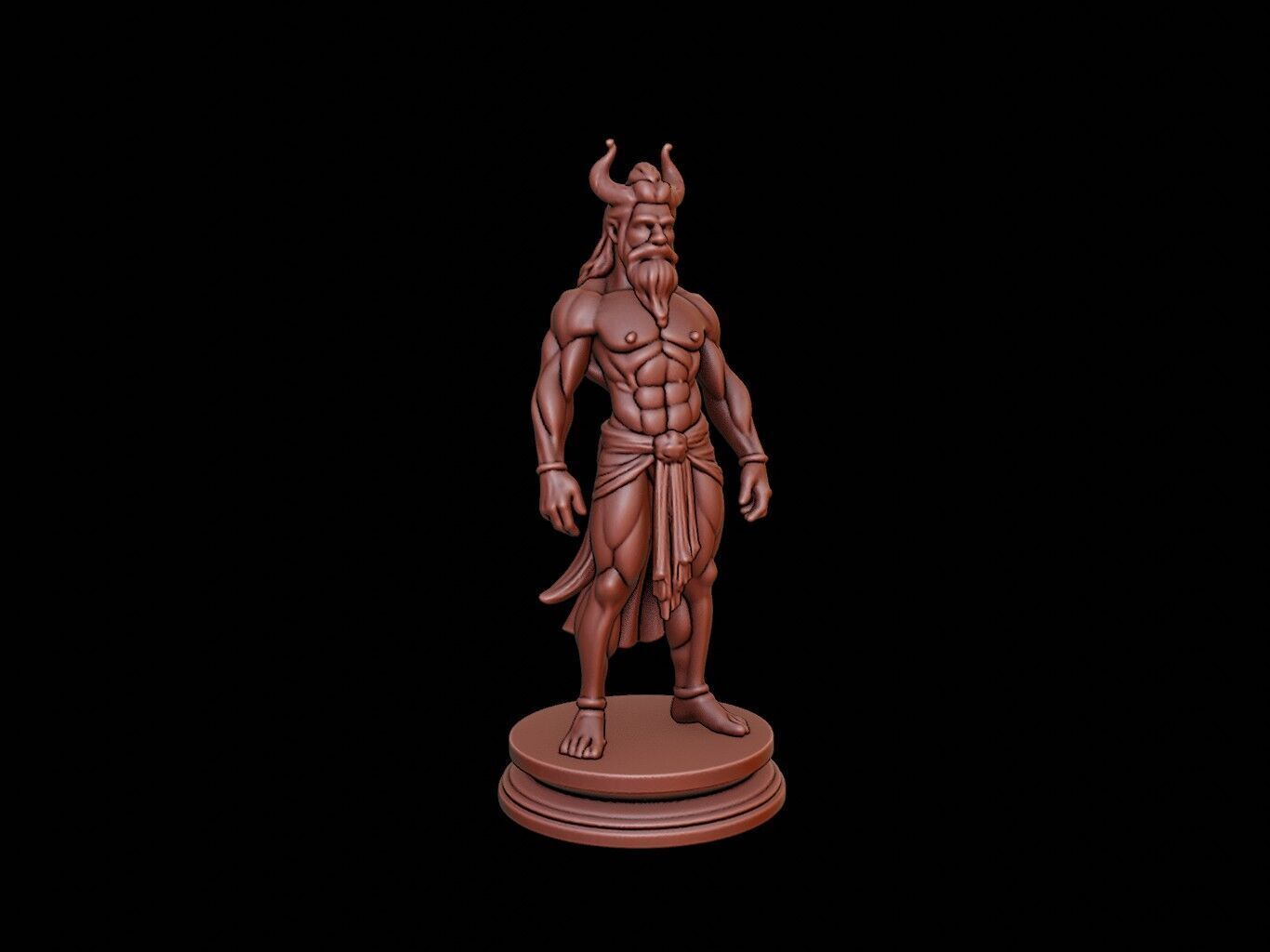 Oni Bust 3D print model_1