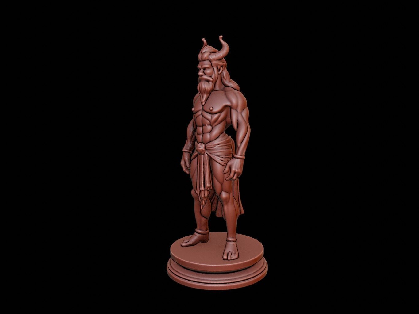 Oni Bust 3D print model_2