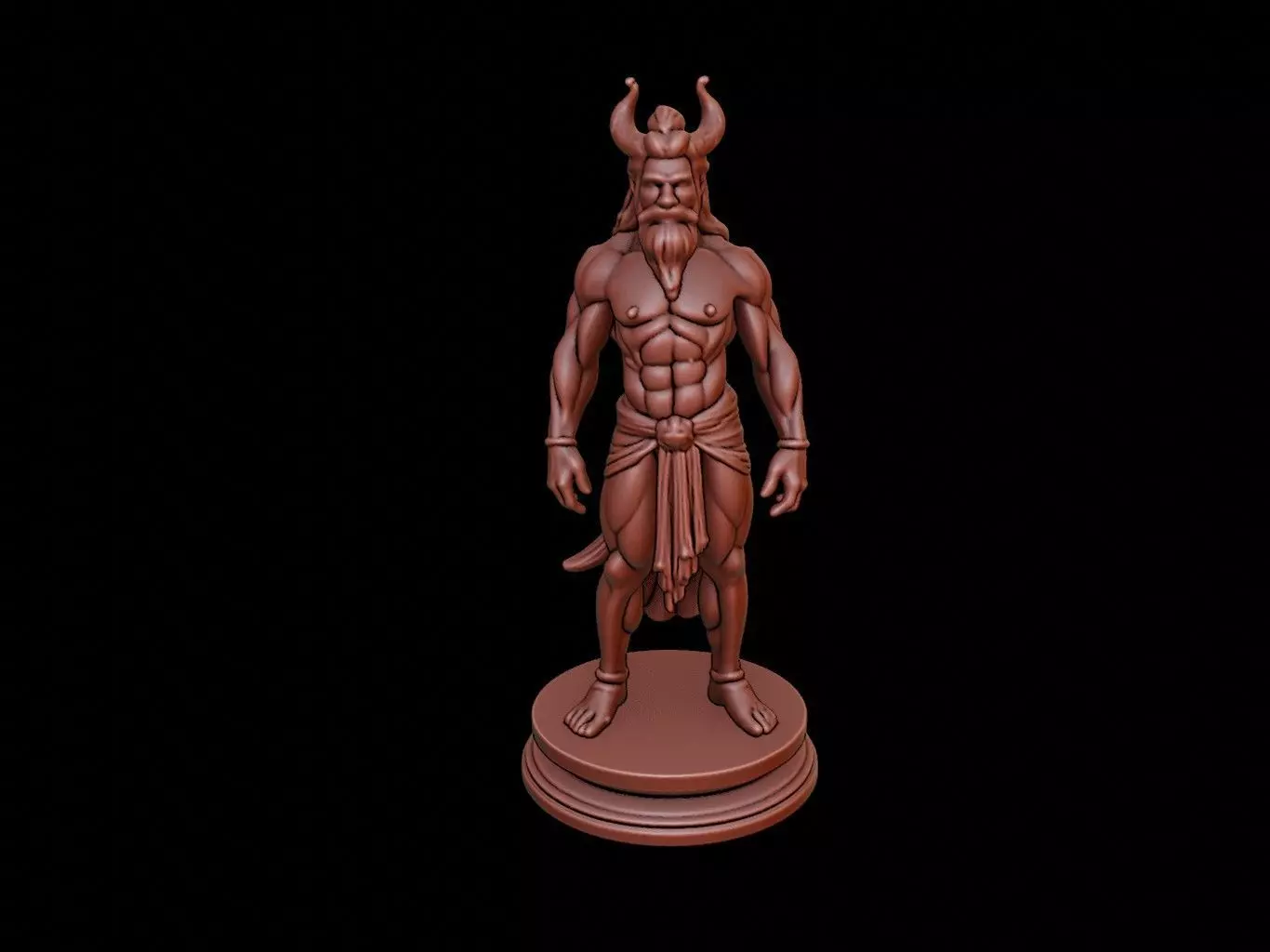 Oni Bust 3D print model_0