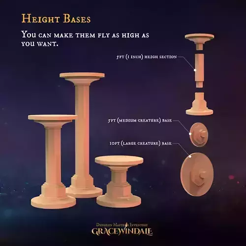 DM Inventory - Height Bases 3D print model