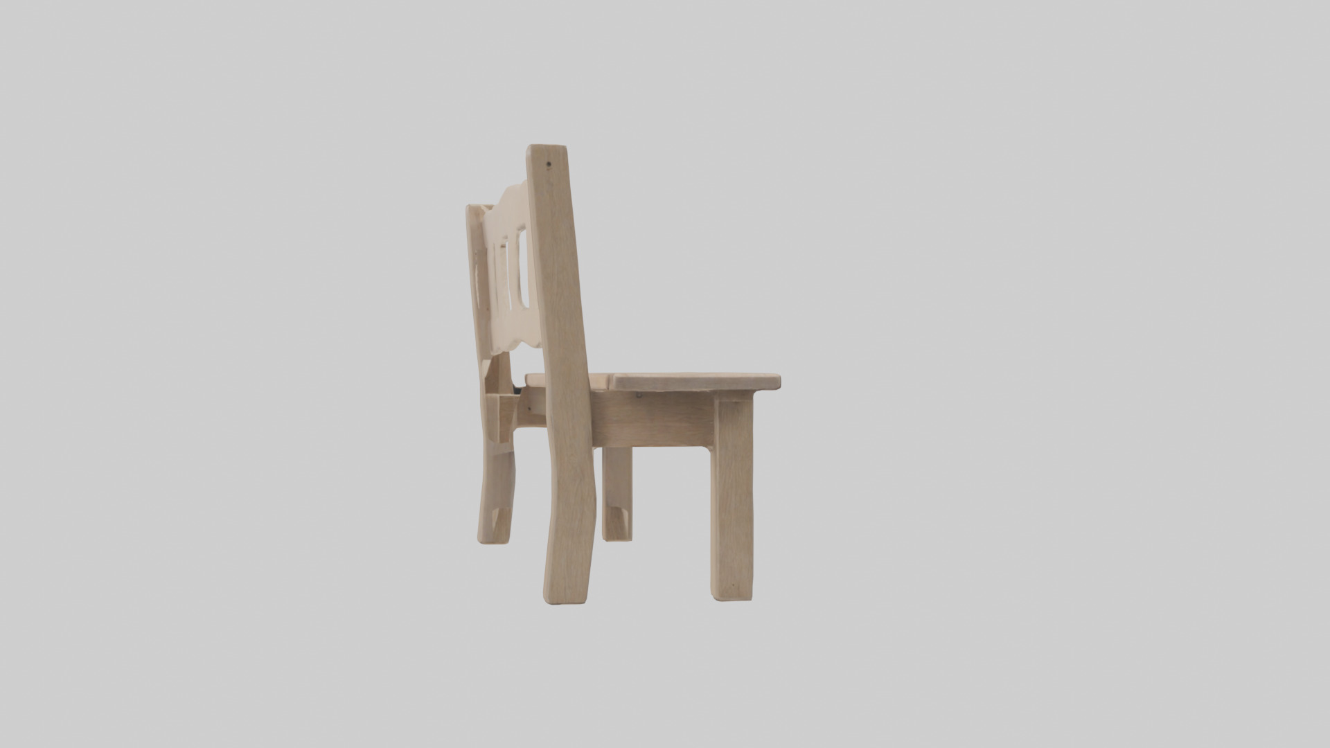 Entryway bench model Low-poly 3D model_18