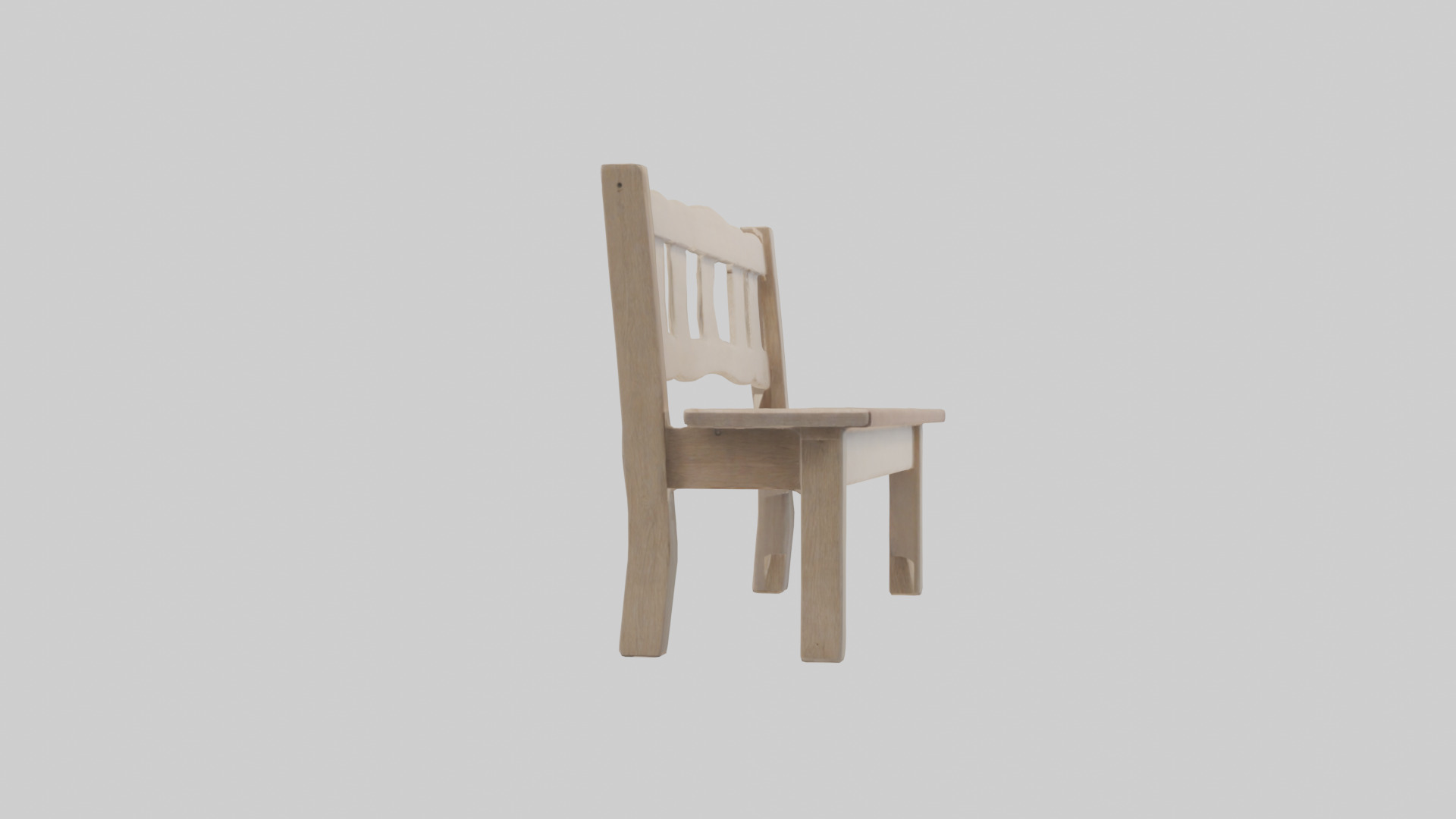 Entryway bench model Low-poly 3D model_13