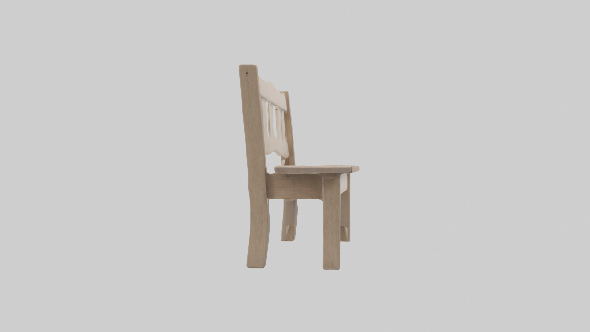 Entryway bench model Low-poly 3D model_12