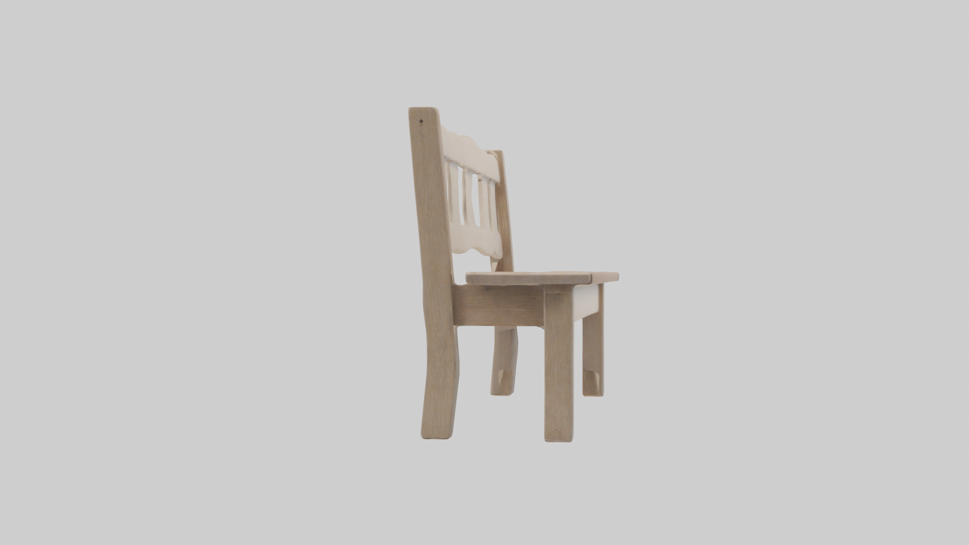 Entryway bench model Low-poly 3D model_15