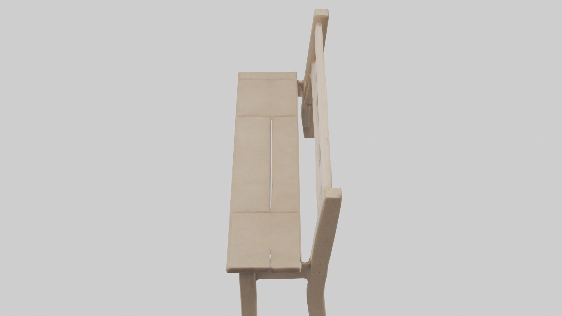 Entryway bench model Low-poly 3D model_25