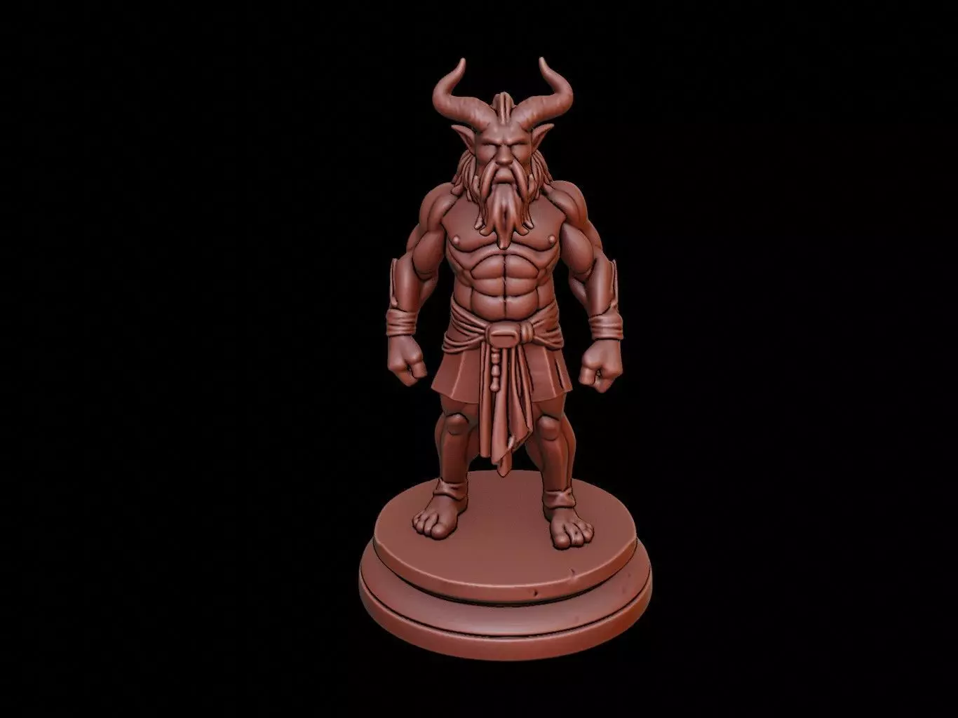 Orc Bust 3D print model_0