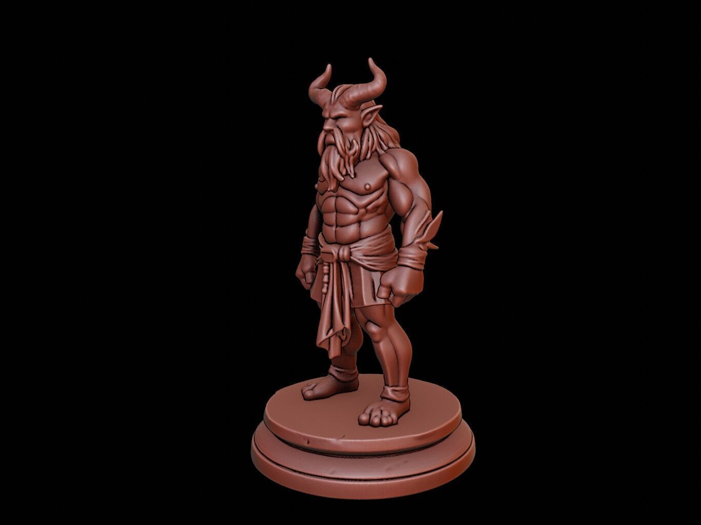 Orc Bust 3D print model_2