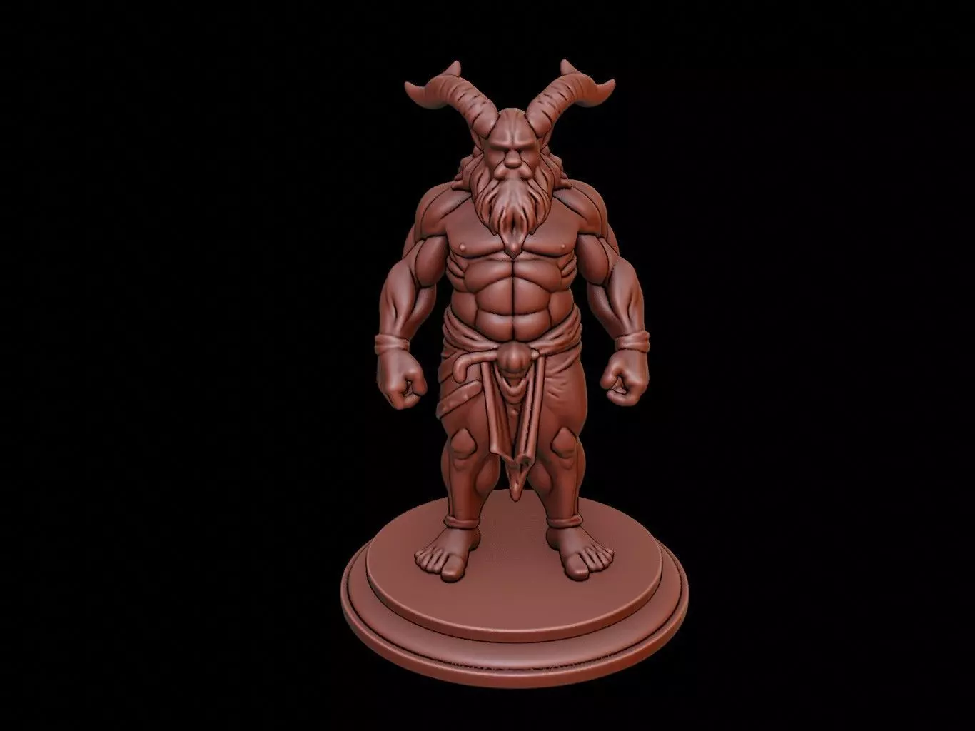 Orc Bust 3D print model