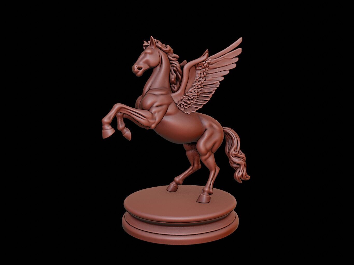 Pegasus Bust 3D print model_1
