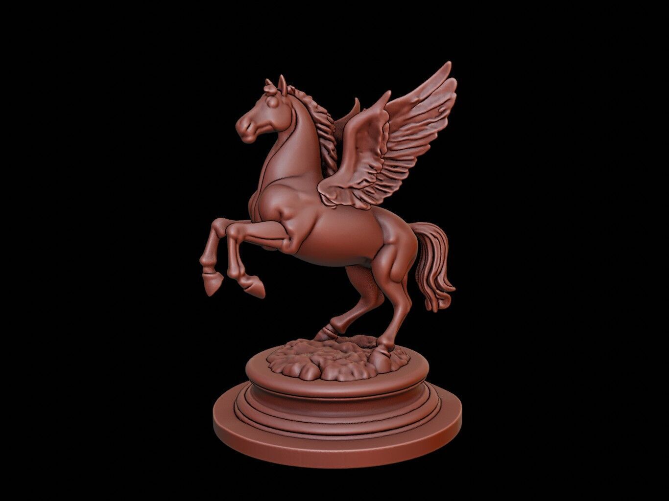 Pegasus Bust 3D print model_1