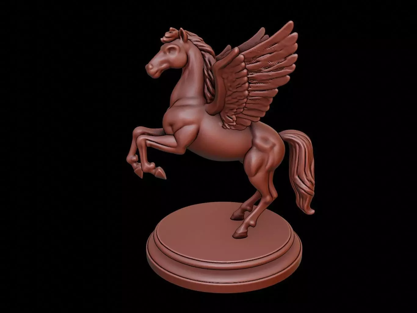 Pegasus Bust 3D print model_0