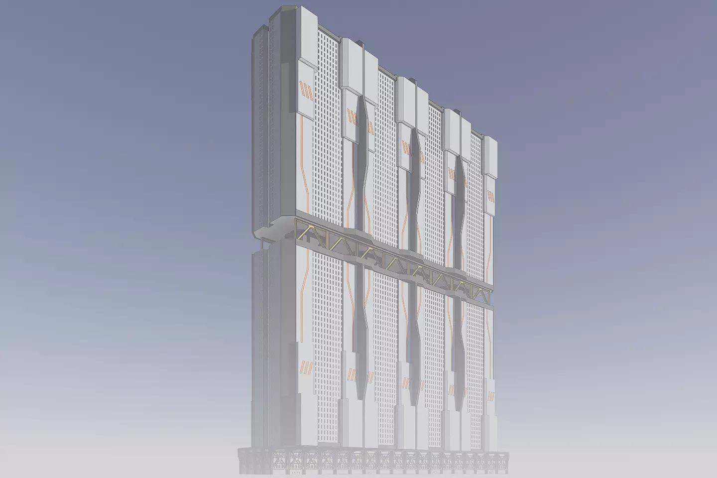 Sci-fi Mega Block 002 v3 3D model_0