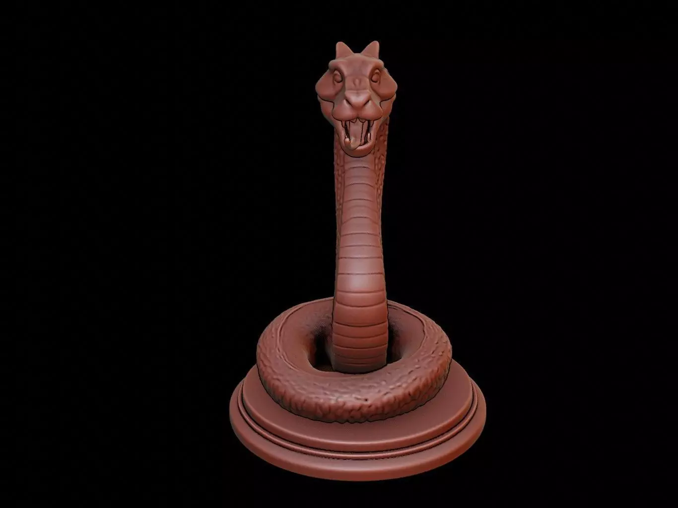 Python Bust 3D print model_0