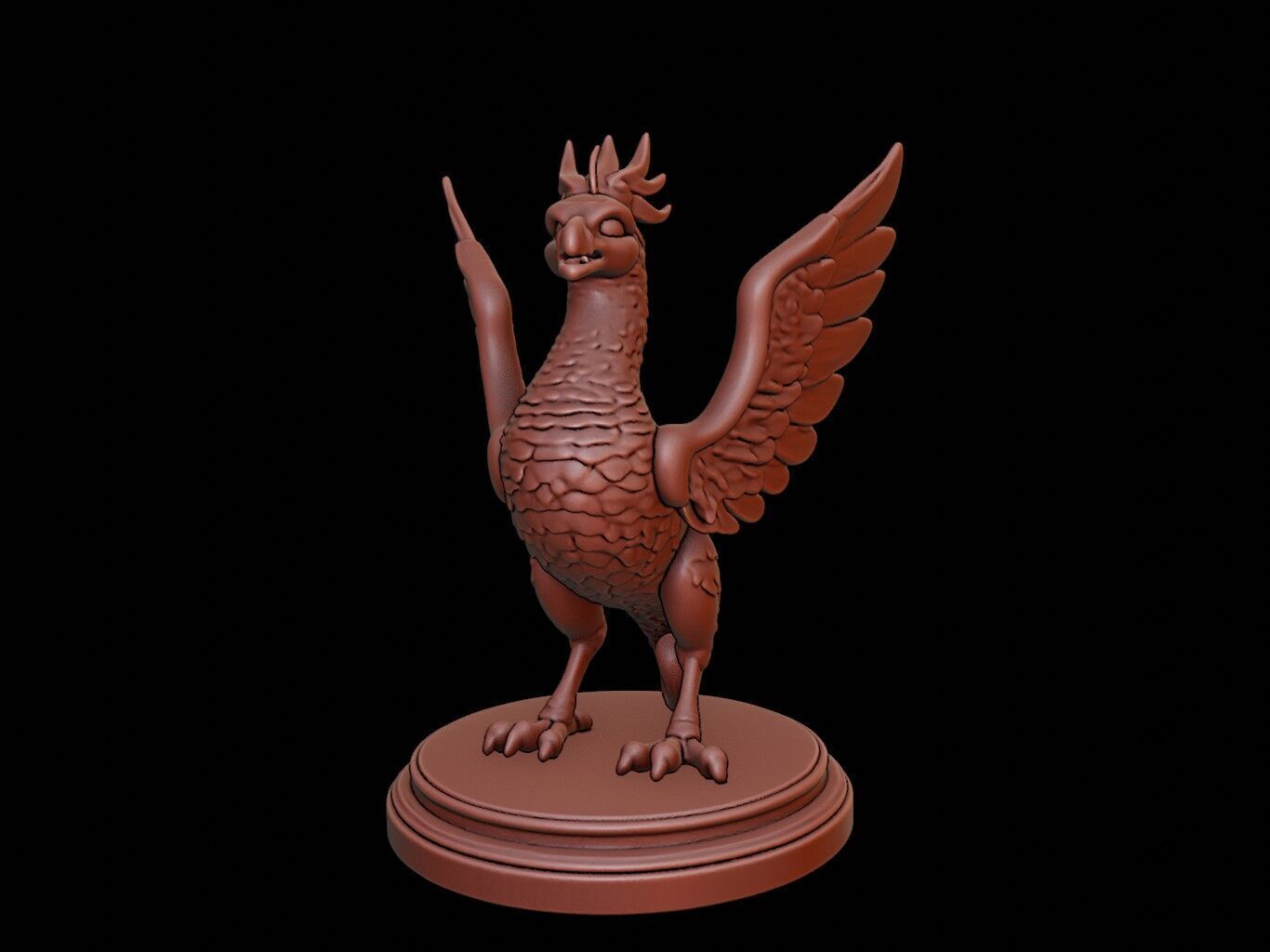 Quetzalcoatl Bust 3D print model_1