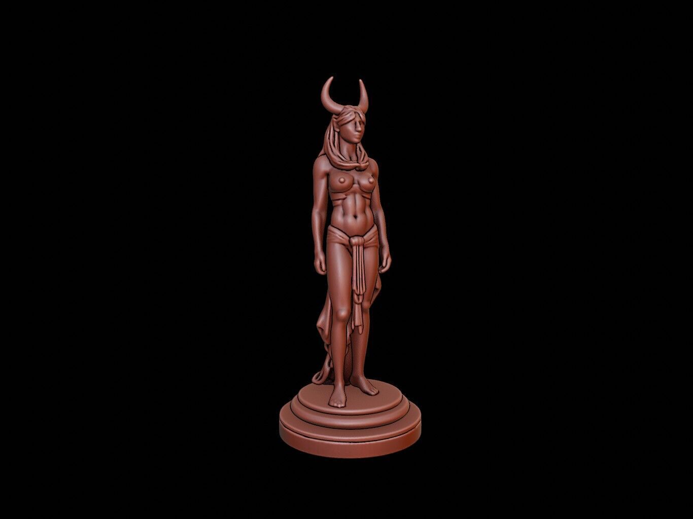 Sekhmet Bust 3D print model_1