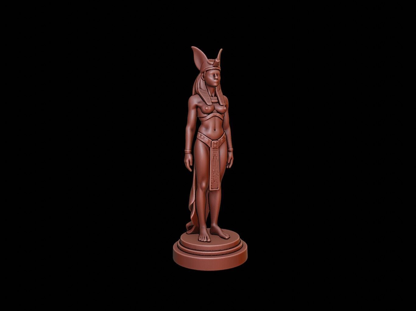 Sekhmet Bust 3D print model_1