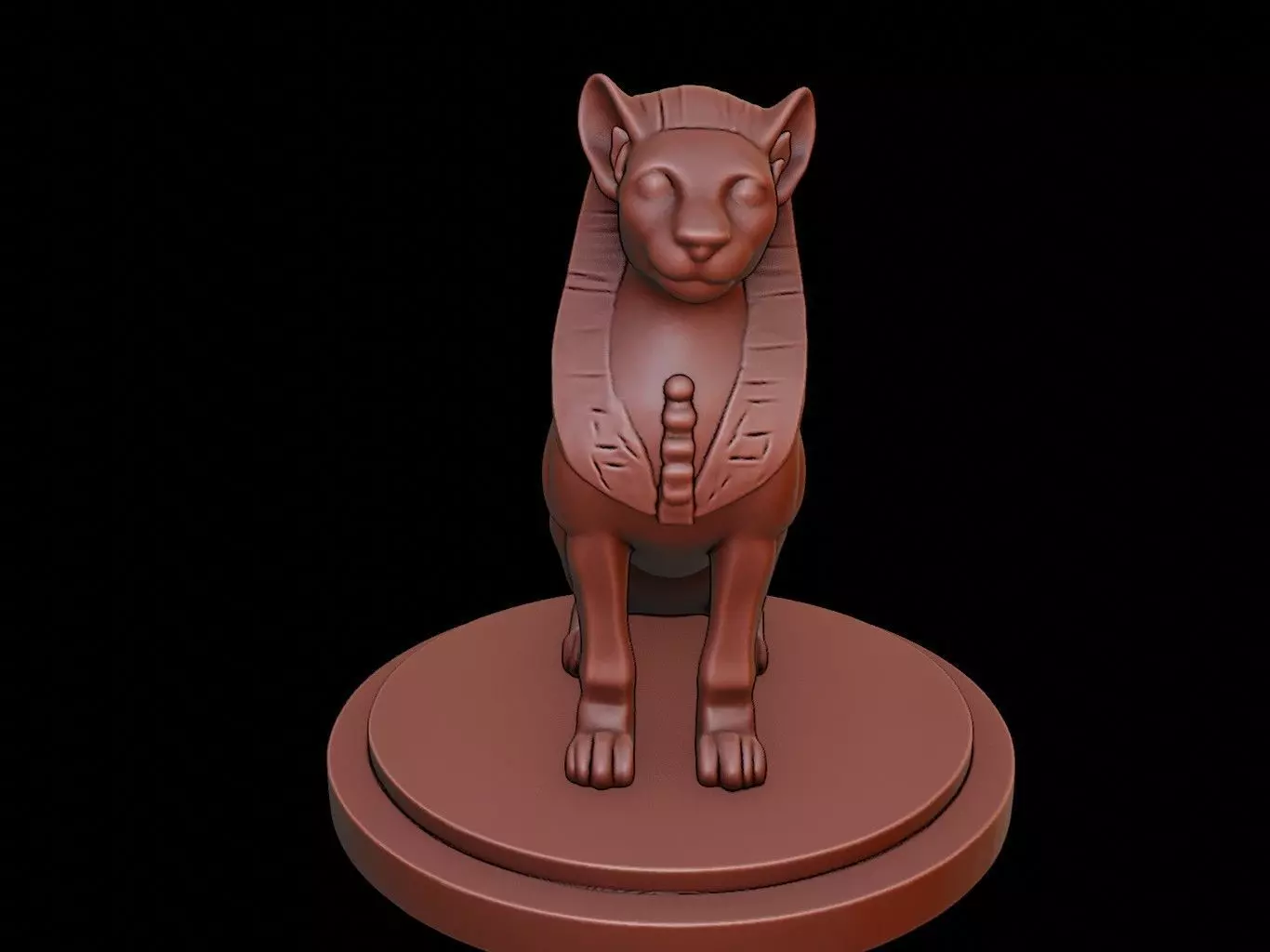 Sphinx Bust 3D print model_0