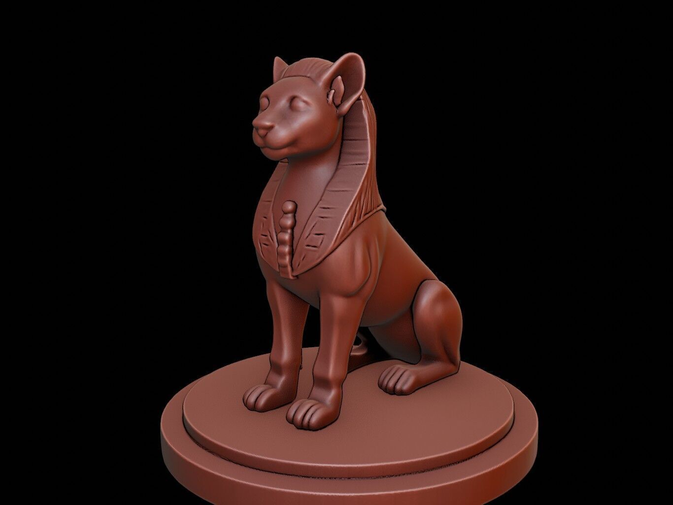 Sphinx Bust 3D print model_2