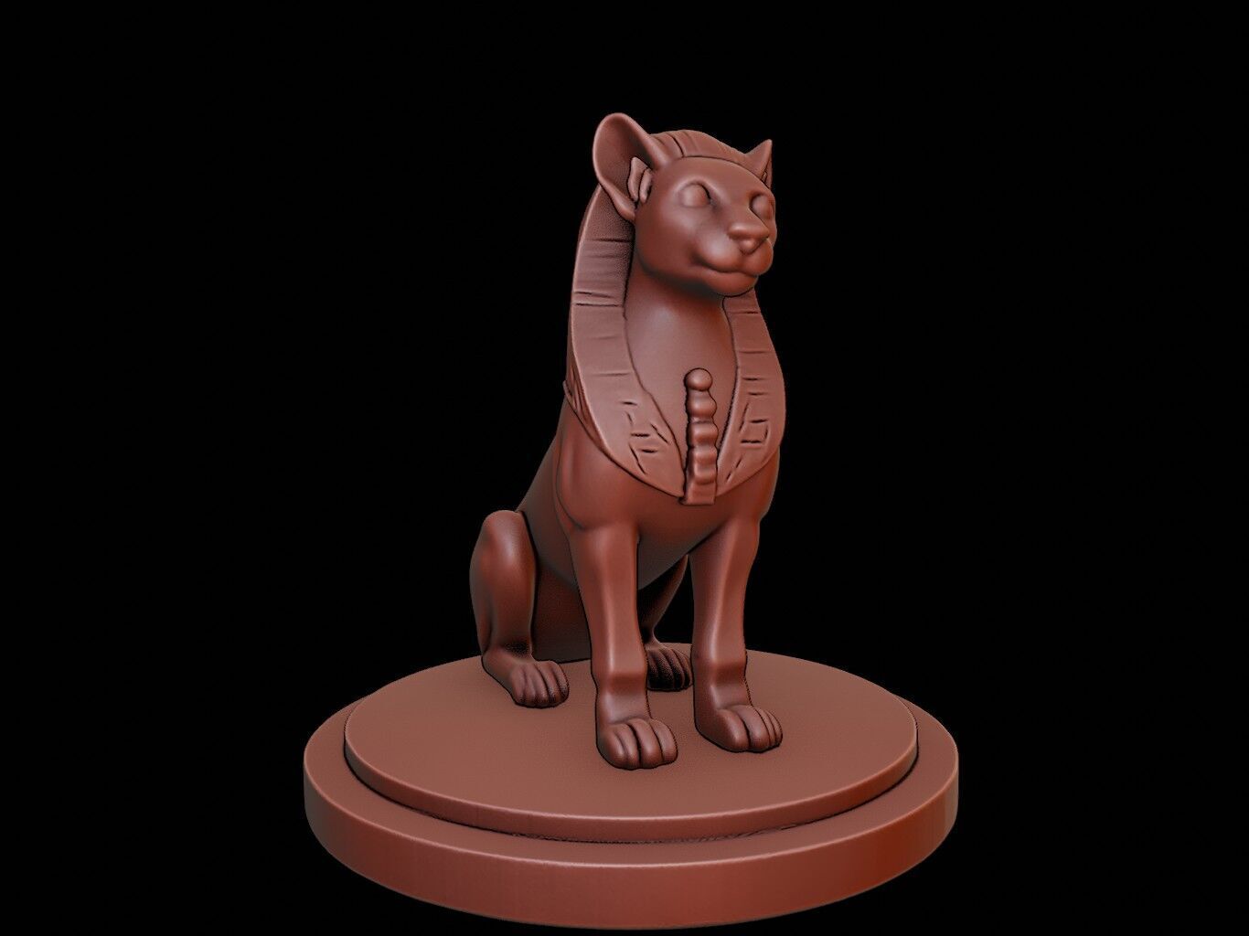Sphinx Bust 3D print model_1