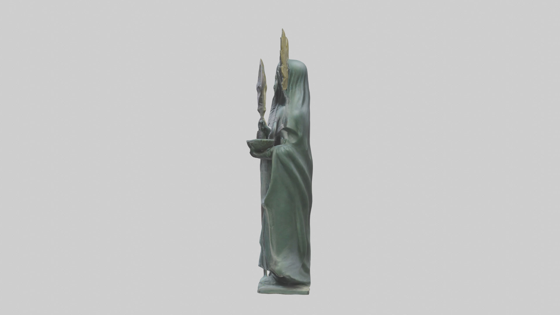 Ereshkigal statue model Low-poly 3D model_22
