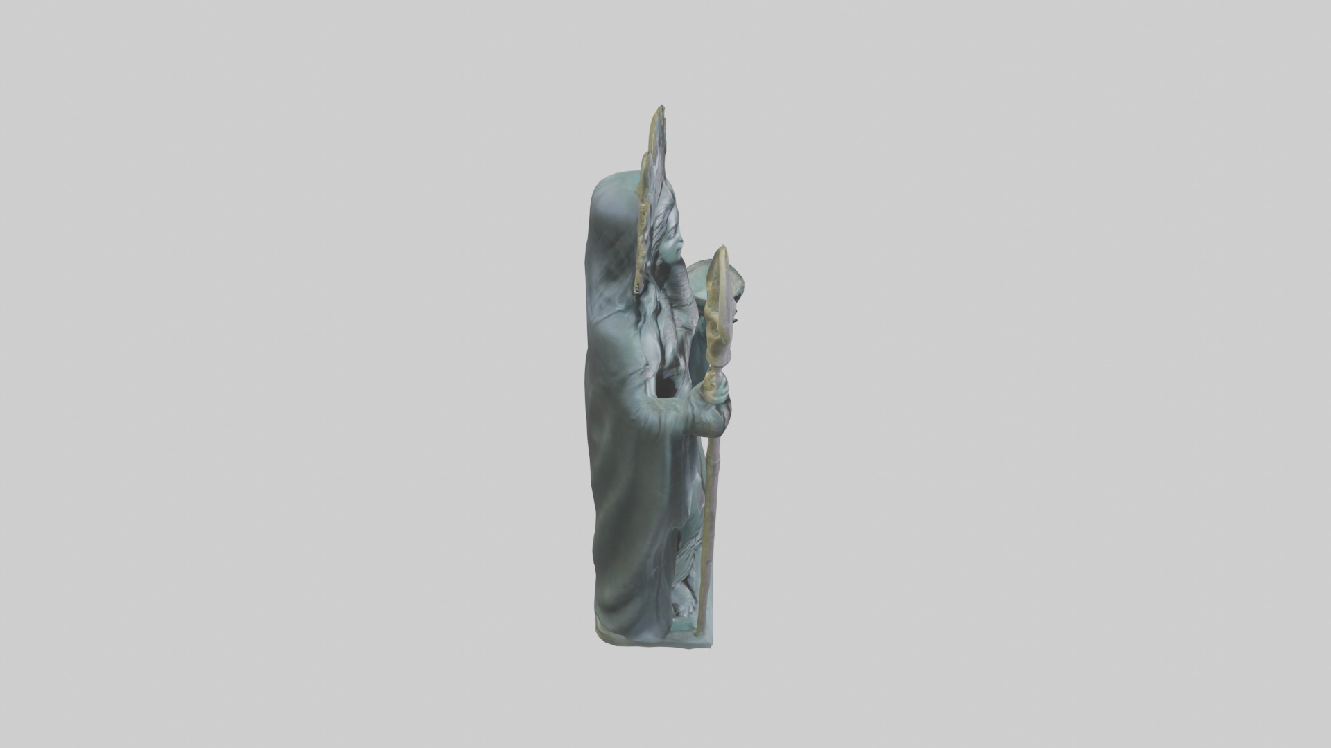Ereshkigal statue model Low-poly 3D model_28