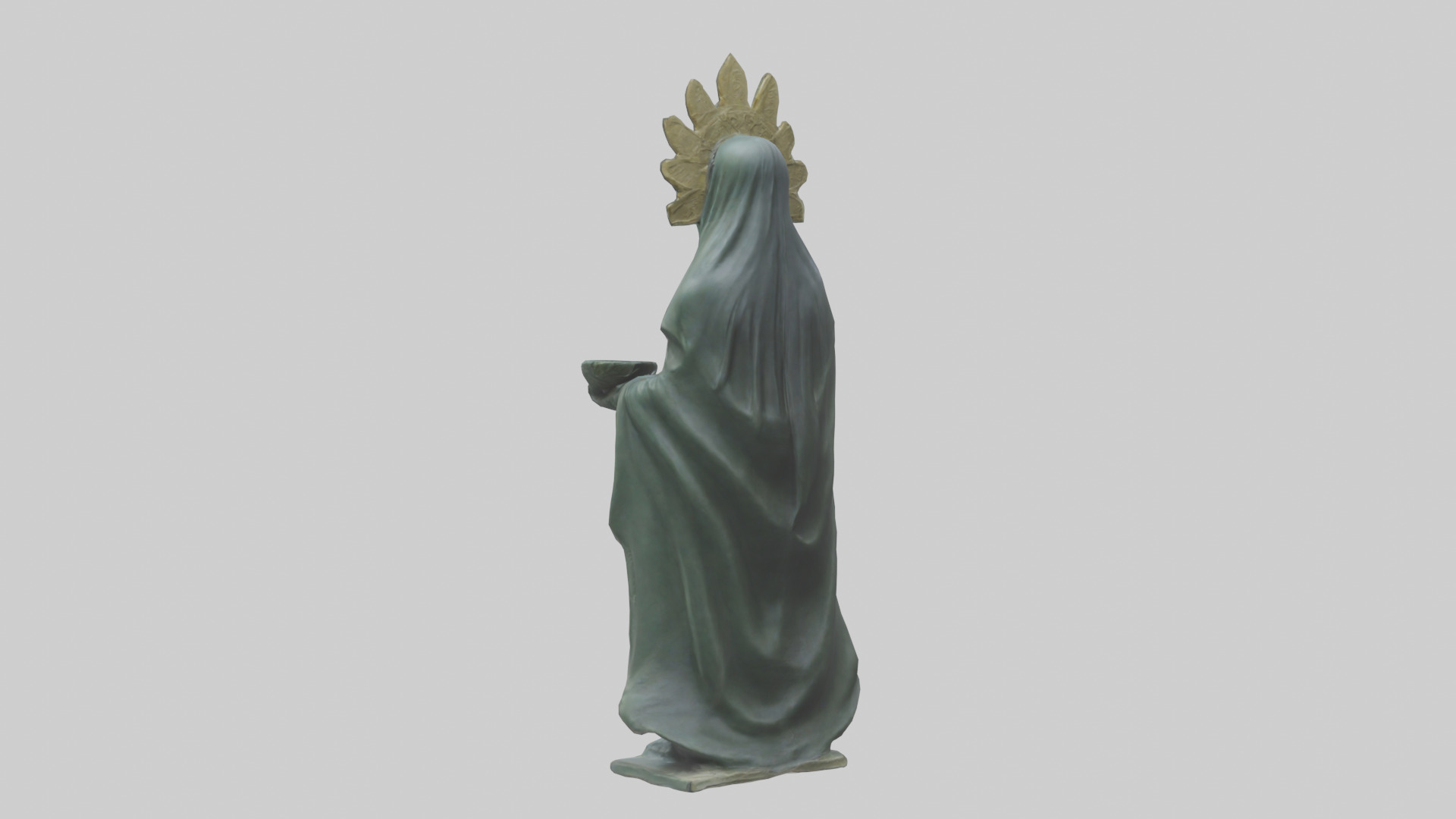 Ereshkigal statue model Low-poly 3D model_5