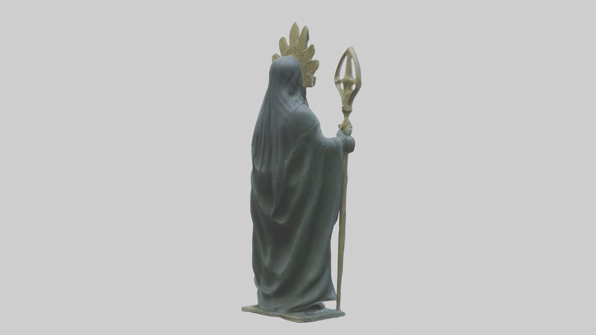 Ereshkigal statue model Low-poly 3D model_6