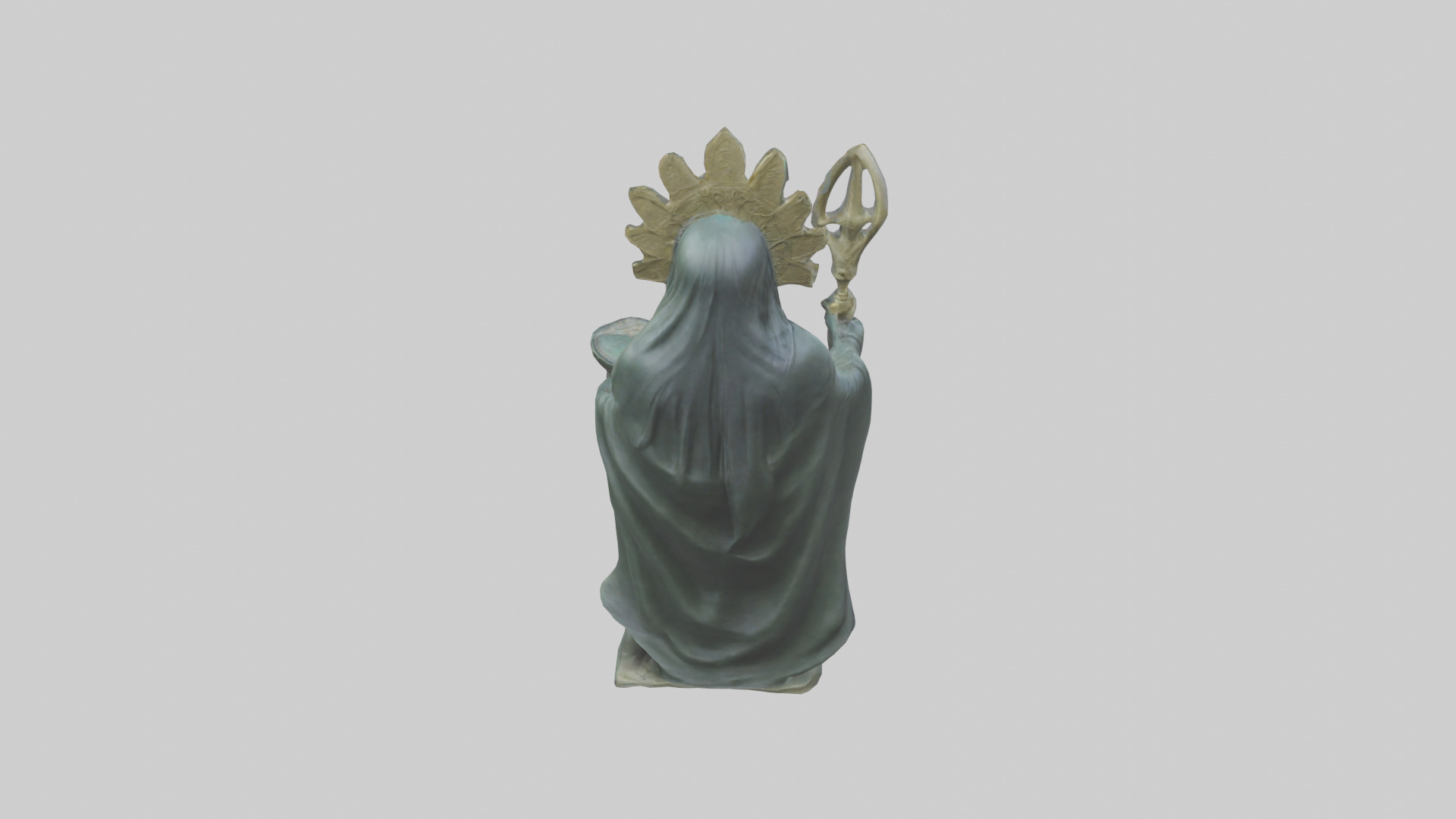 Ereshkigal statue model Low-poly 3D model_25
