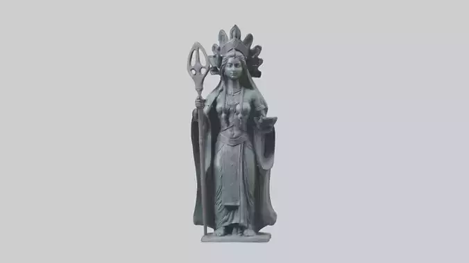 Ereshkigal statue model Low-poly 3D model