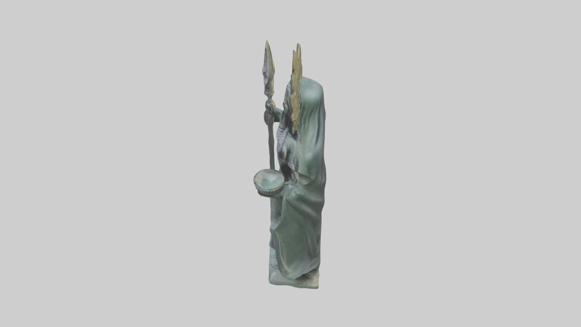 Ereshkigal statue model Low-poly 3D model_27