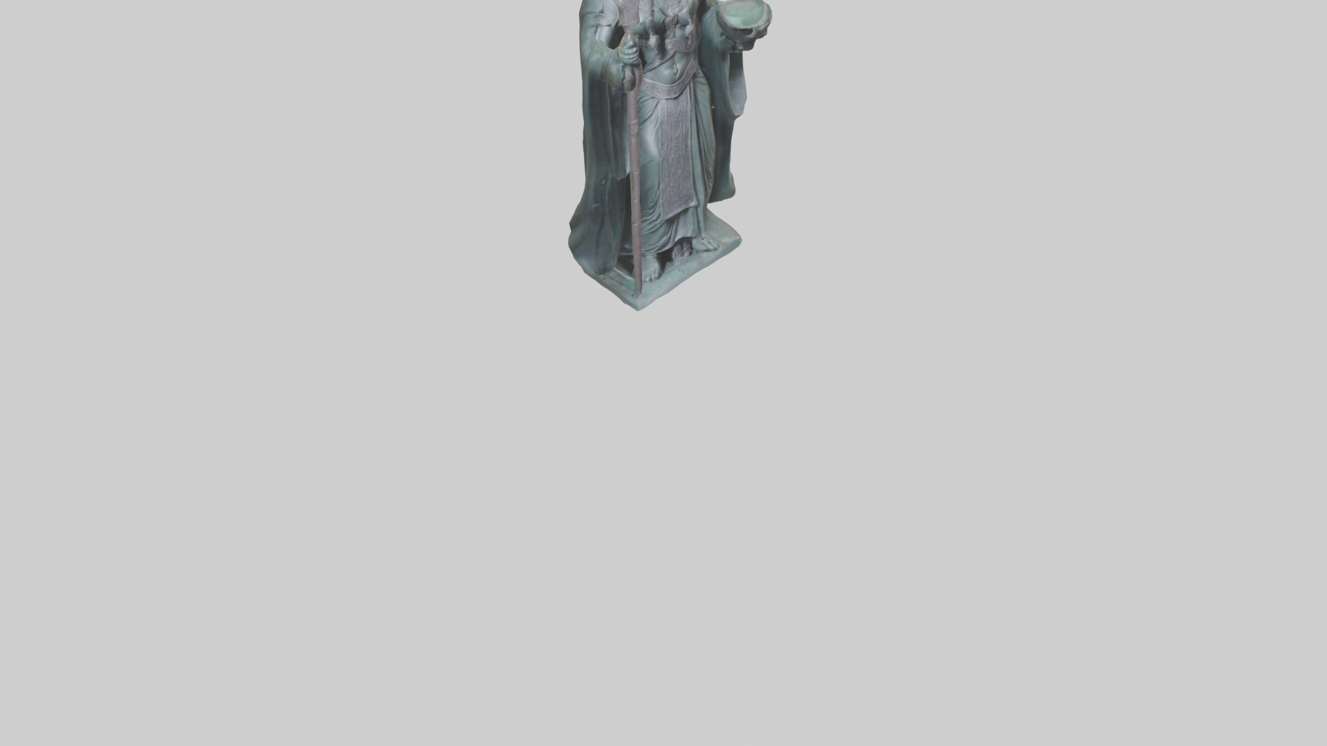 Ereshkigal statue model Low-poly 3D model_10