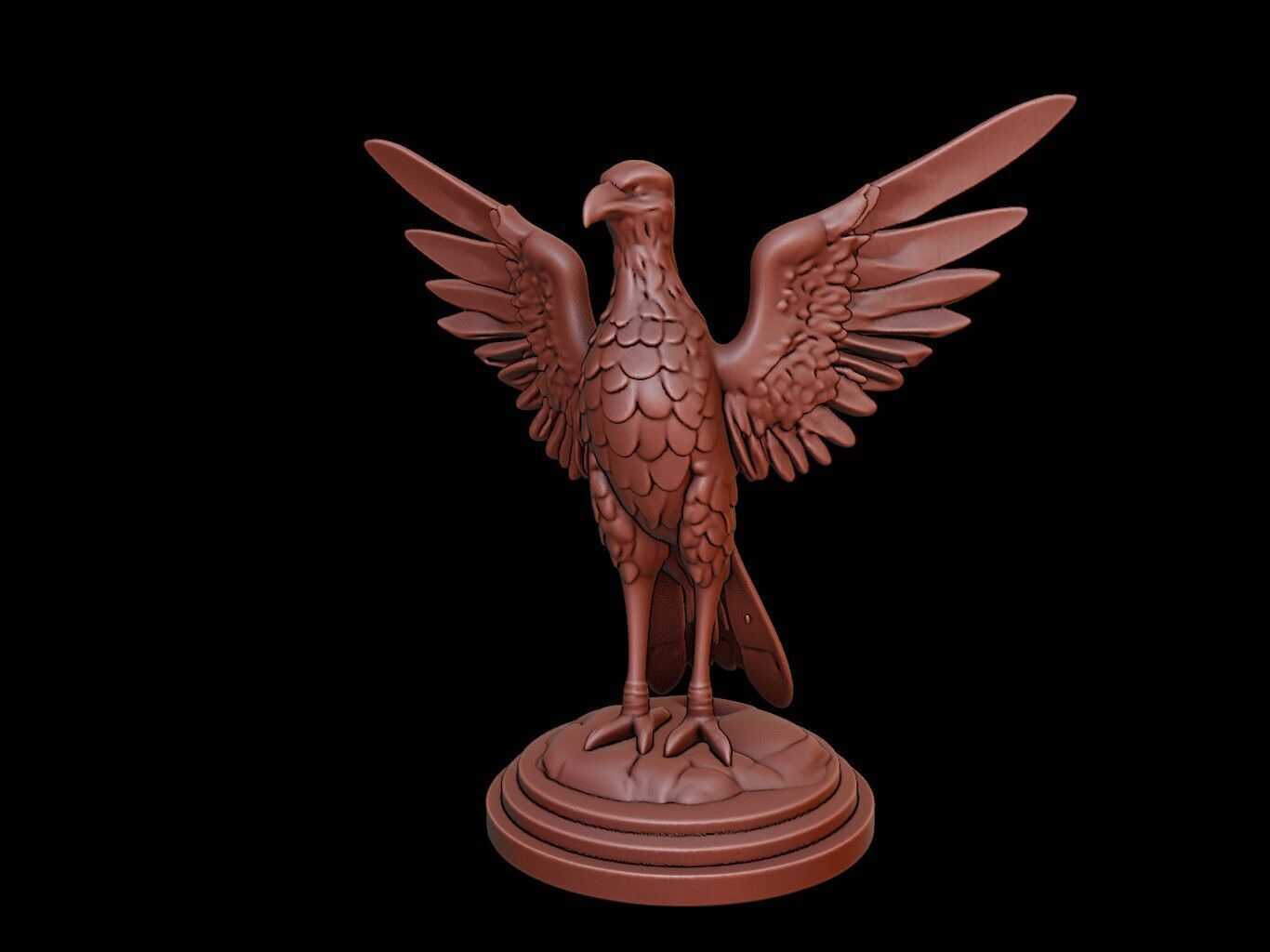 Thunderbird Bust 3D print model_2