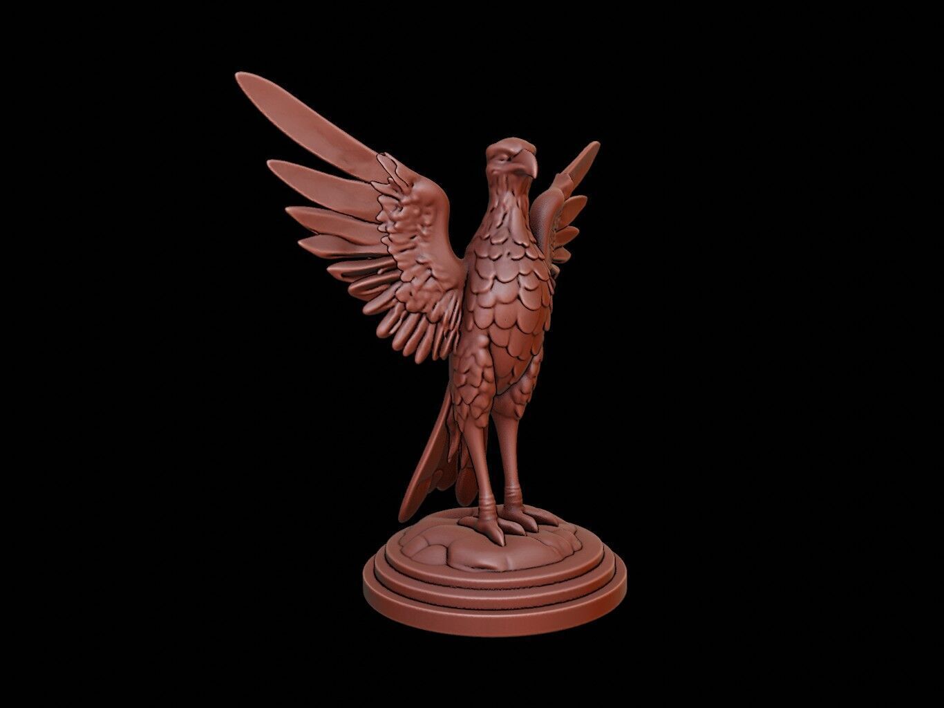 Thunderbird Bust 3D print model_1