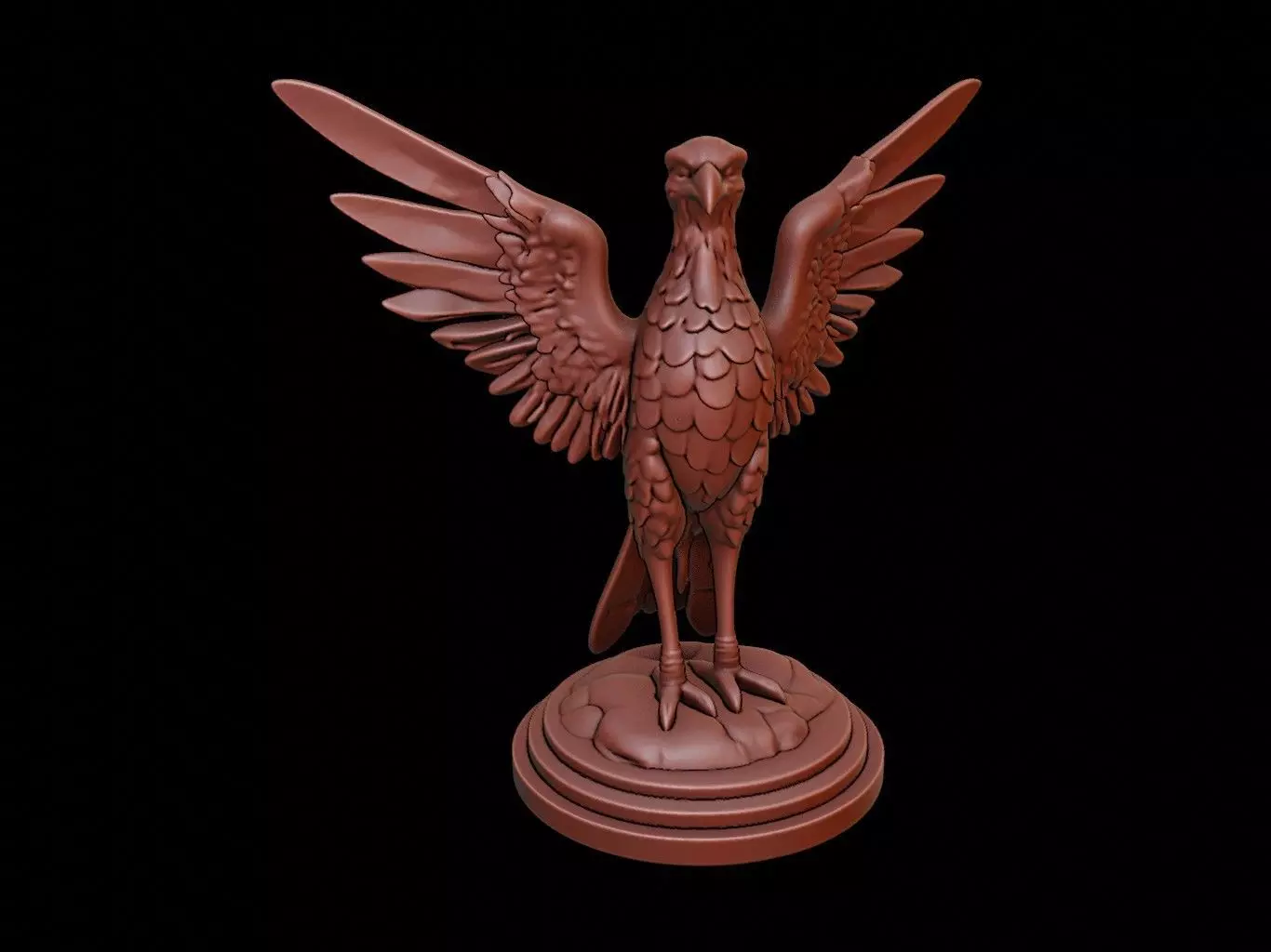 Thunderbird Bust 3D print model_0