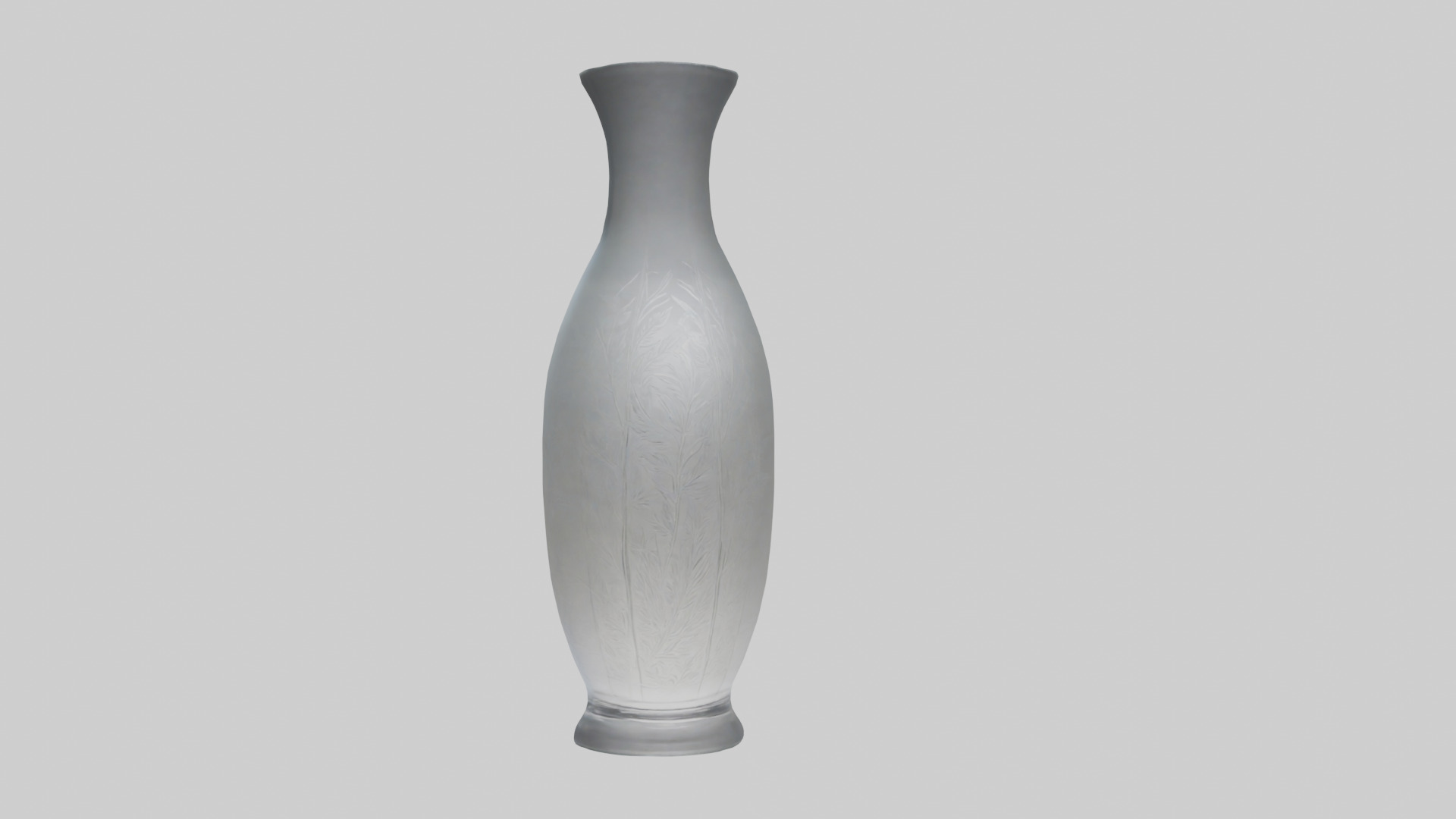 Etched glass vase model Low-poly 3D model_20