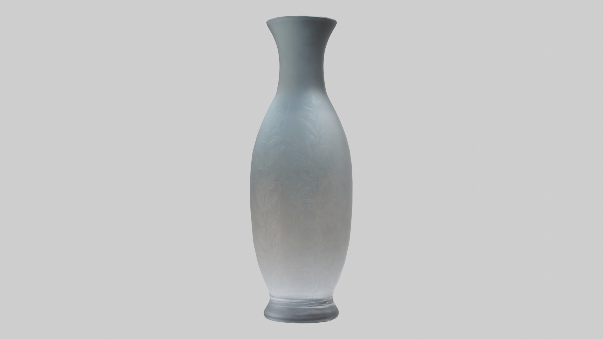 Etched glass vase model Low-poly 3D model_2