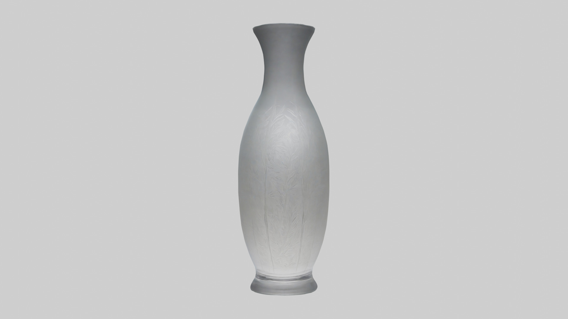 Etched glass vase model Low-poly 3D model_9