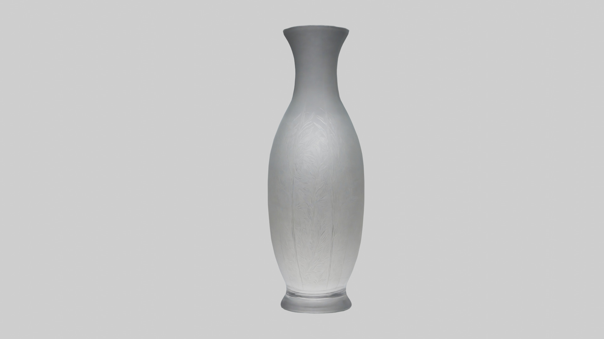 Etched glass vase model Low-poly 3D model_12