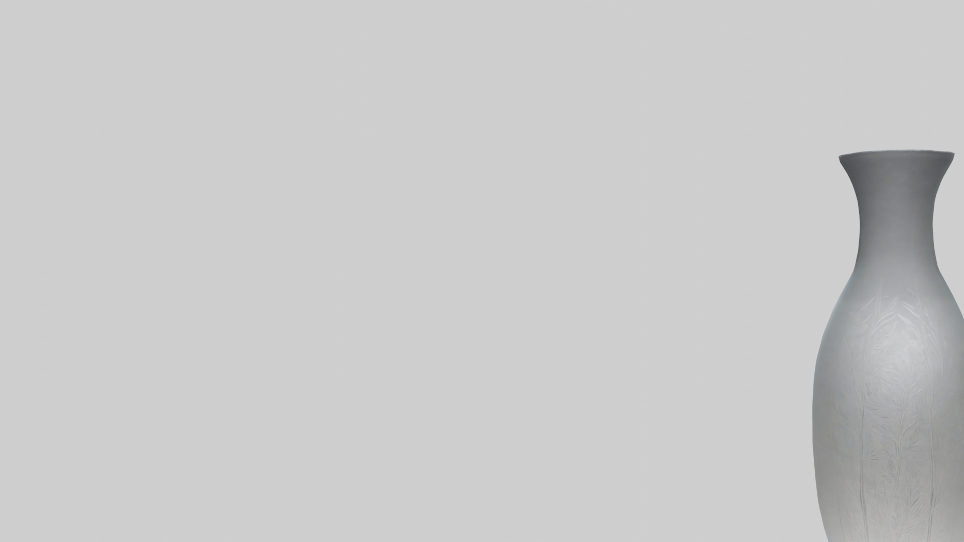 Etched glass vase model Low-poly 3D model_21