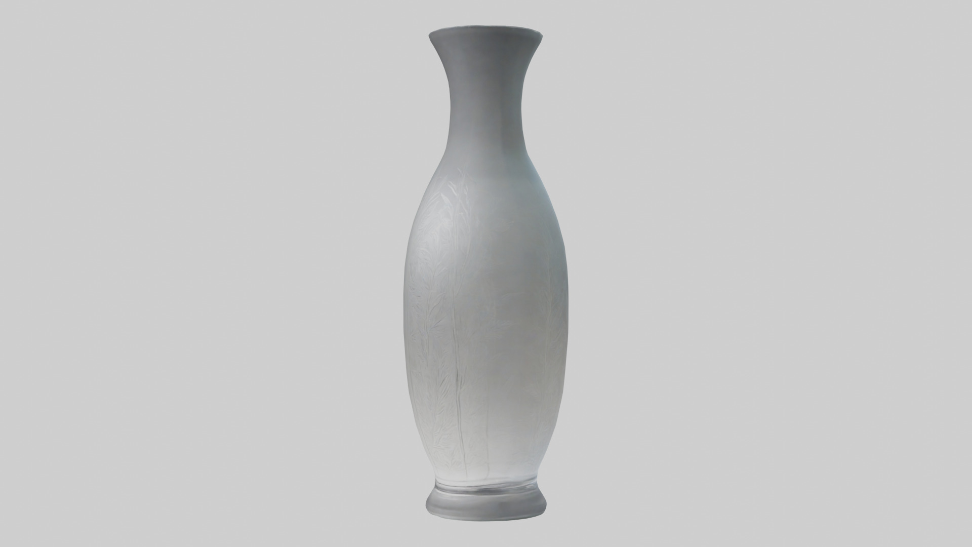 Etched glass vase model Low-poly 3D model_8