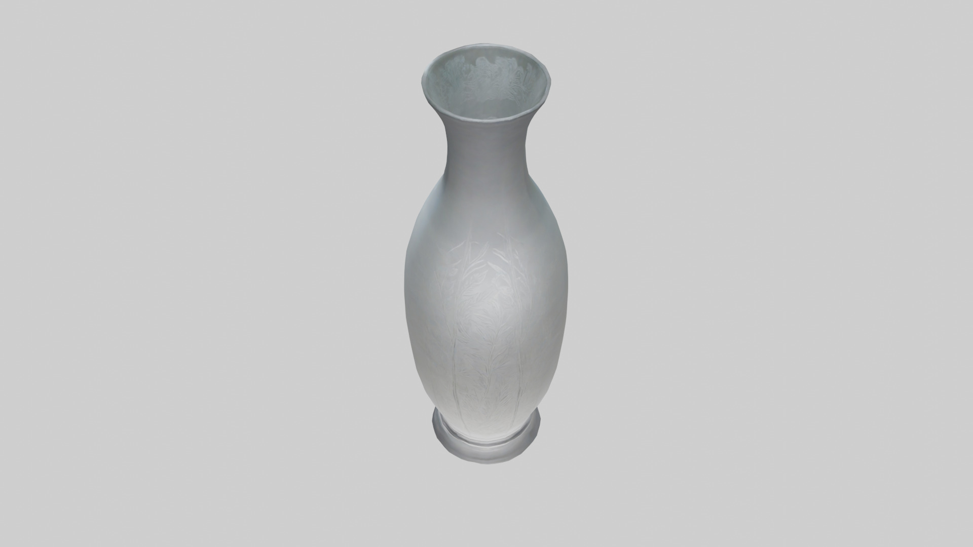 Etched glass vase model Low-poly 3D model_26