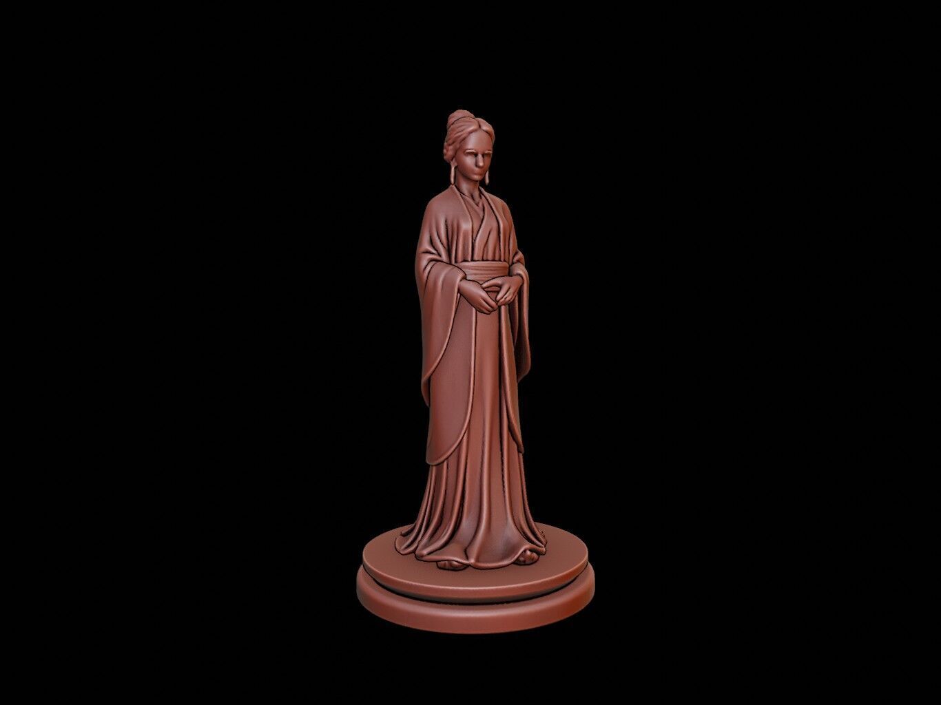 Yuki-onna Bust 3D print model_1