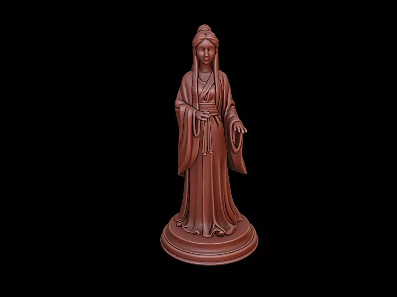 Yuki-onna Bust 3D print model_0