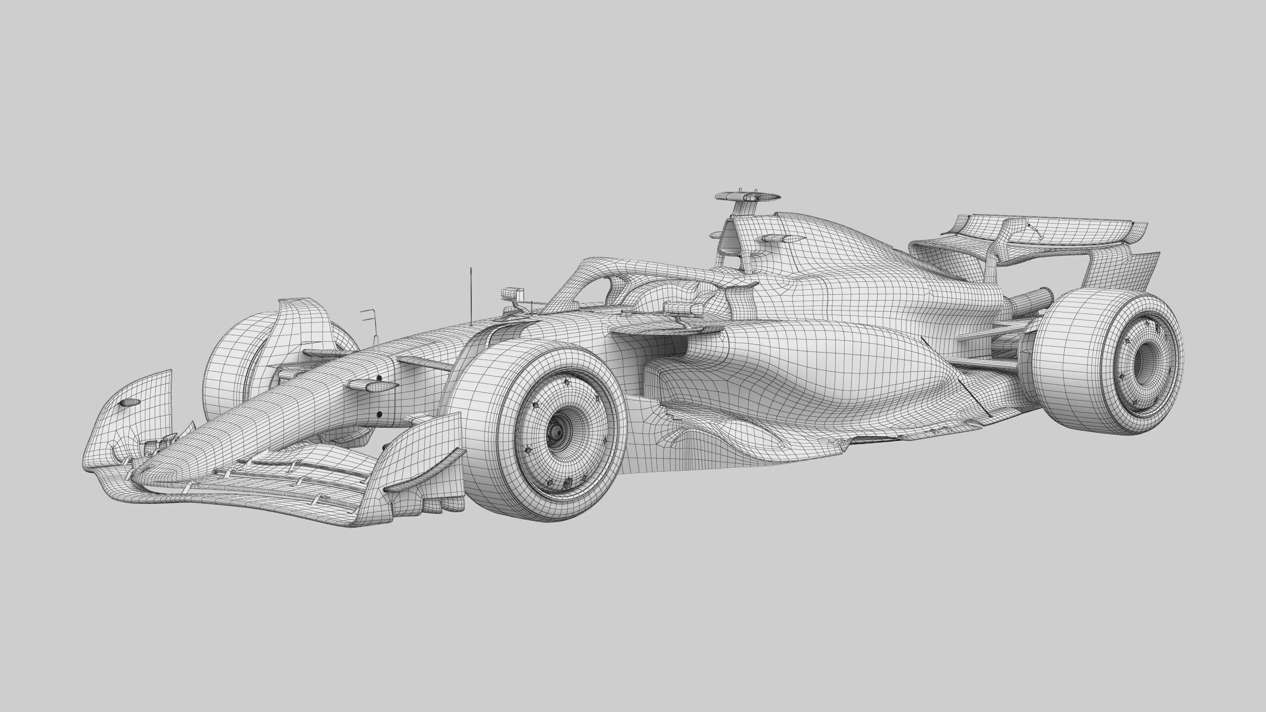 F1 Ferrari SF25 season 2025 Low-poly 3D model_16