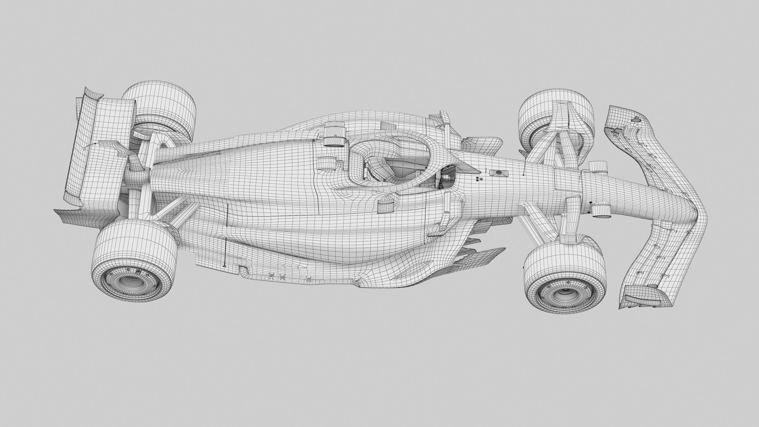 F1 Ferrari SF25 season 2025 Low-poly 3D model_20