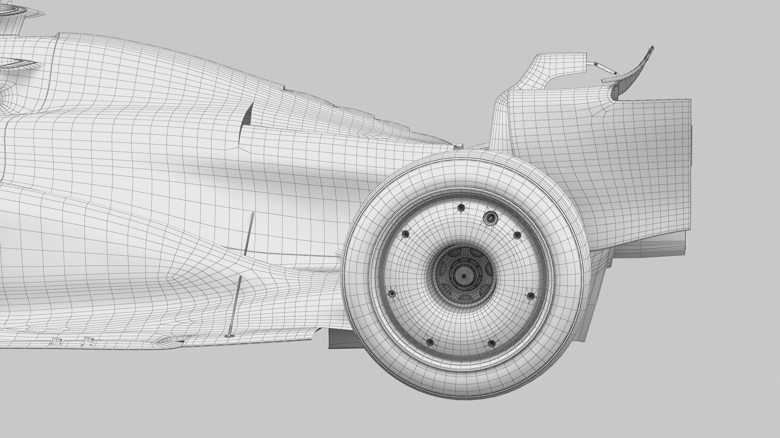 F1 Ferrari SF25 season 2025 Low-poly 3D model_22