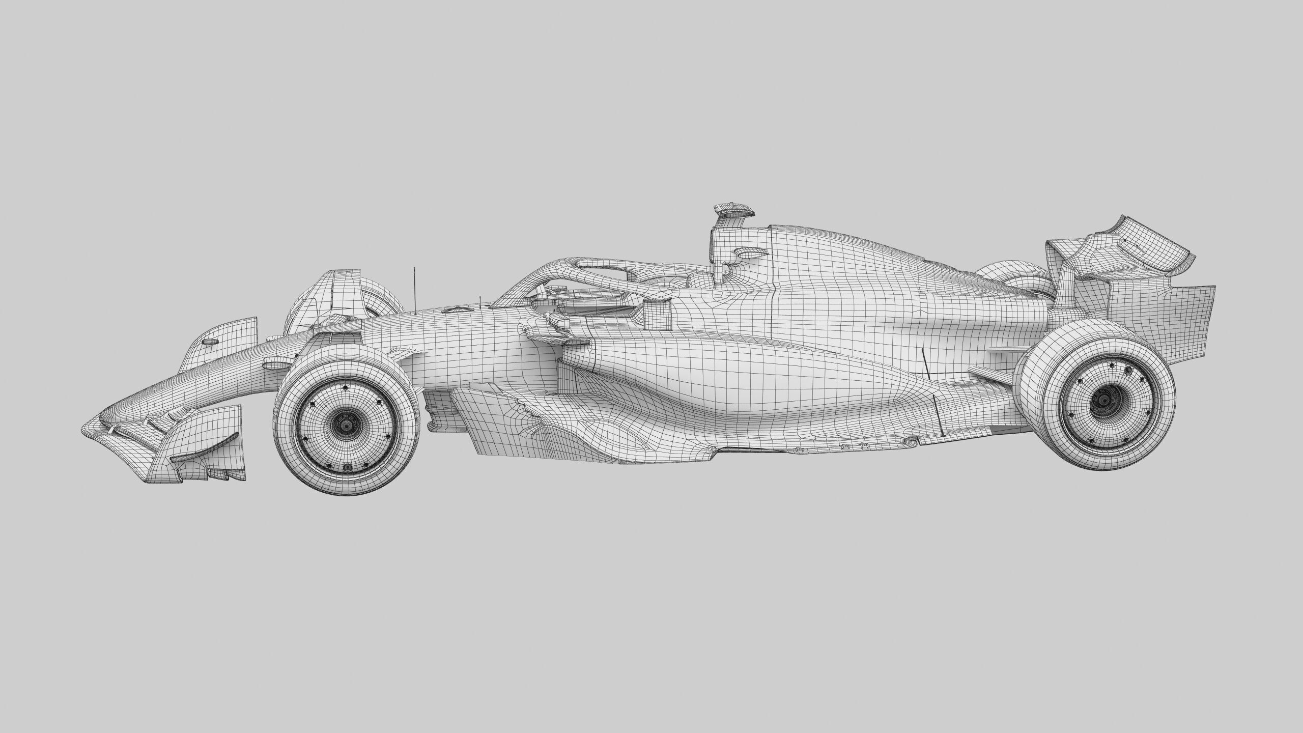 F1 Ferrari SF25 season 2025 Low-poly 3D model_17