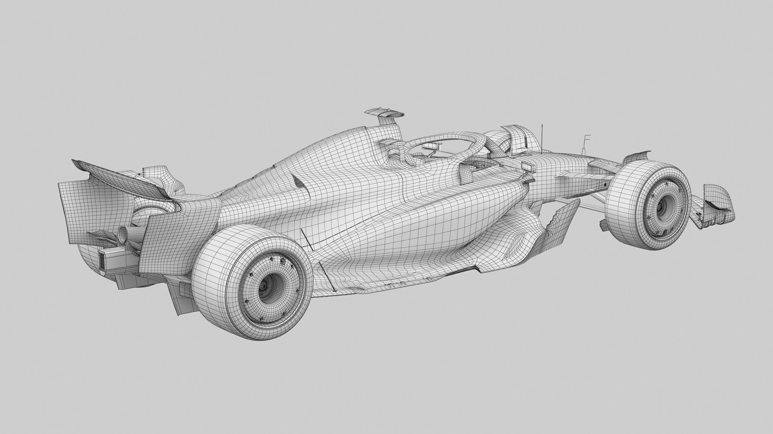 F1 Ferrari SF25 season 2025 Low-poly 3D model_21