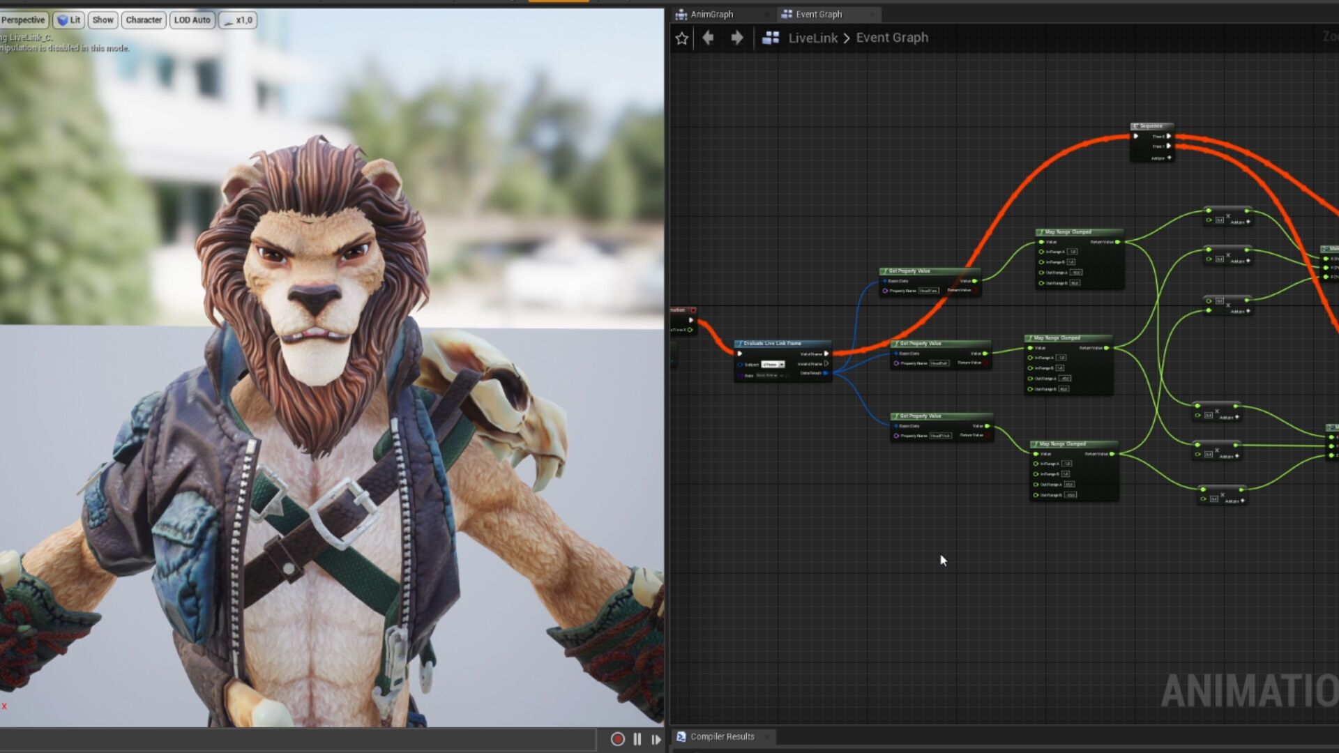 Lion Man Low-poly 3D model_14