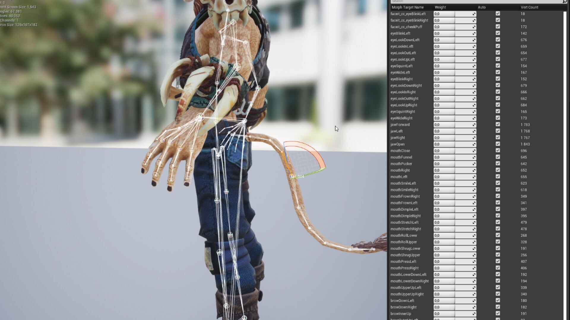 Lion Man Low-poly 3D model_12